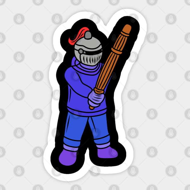 Cute cartoon knight kendo Sticker by Andrew Hau